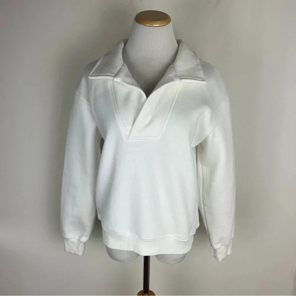 Atoir Revolve SPORTSCLUB Evolution Jumper Collared Sweatshirt White Size 2 / XS - Picture 2 of 6